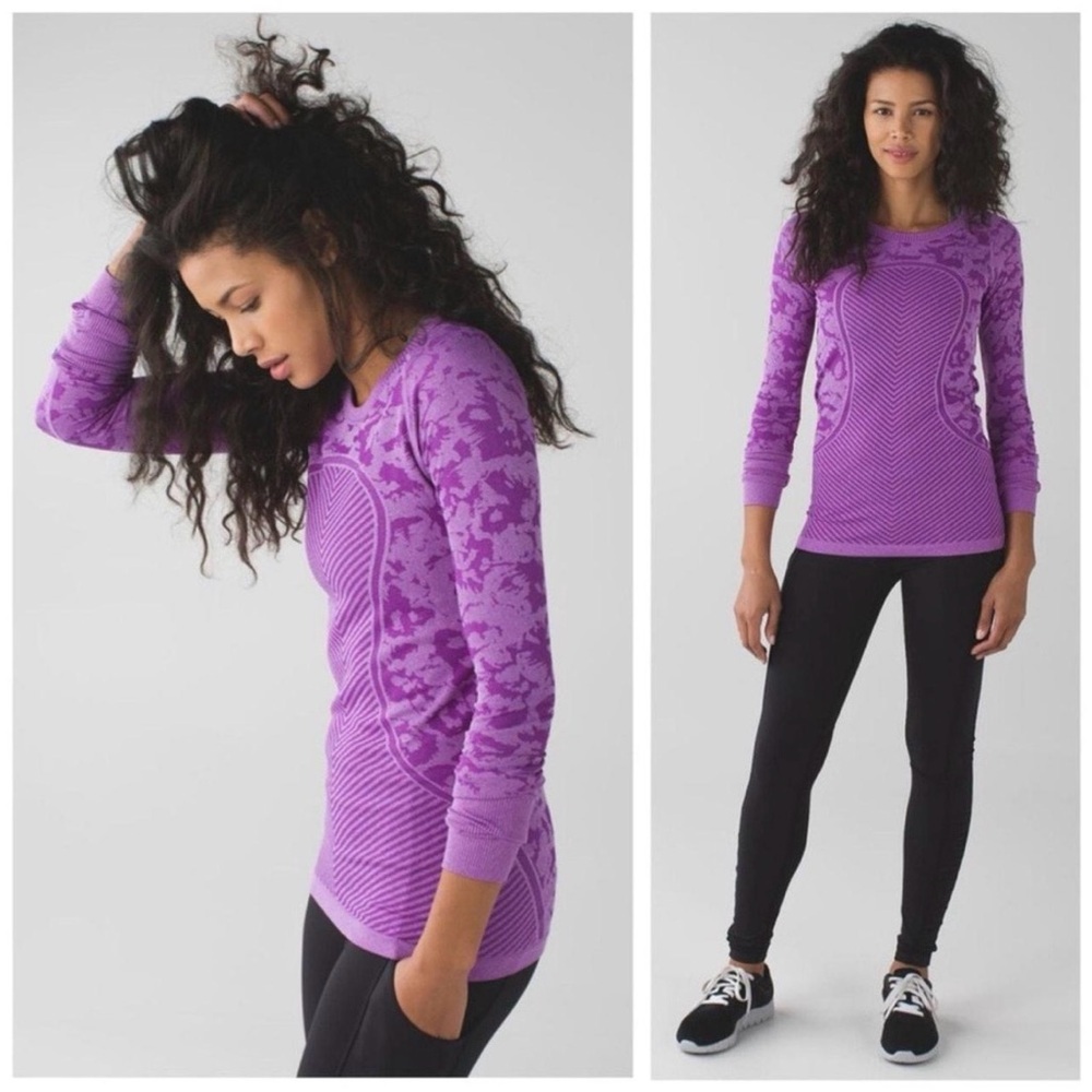 lululemon athletica Purple Long Sleeve Women's Top